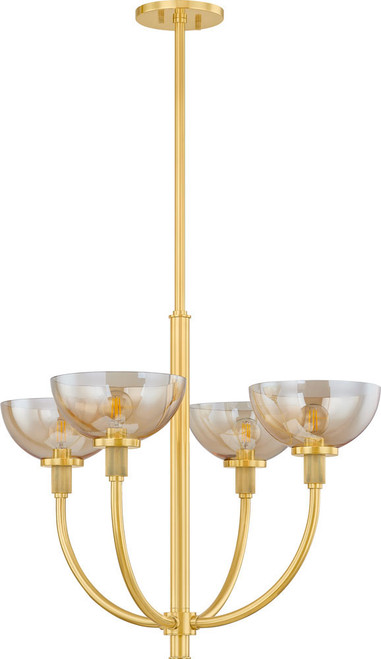 Mitzi H981804-AGB Eva Modern Aged Brass Lighting Chandelier