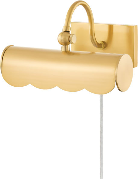 Mitzi HL762101S-AGB Fifi Contemporary Aged Brass 9" Art Lighting