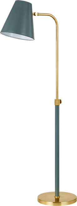 Mitzi HL891401-AGB/SSG Georgann Modern Aged Brass / Soft Studio Green Light Floor Lamp
