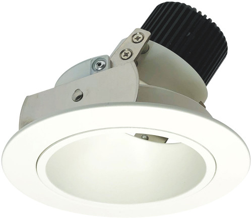 Nora NIO-4RDXMPW Iolite Modern Matte Powder White LED 4" Round Adjustable Deep Reflector Recessed Light Insert
