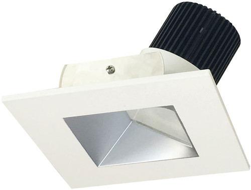 Nora NIO-4SWXHW Iolite Modern Haze Reflector / White Flange LED 4" Square Wall Wash Recessed Light Insert