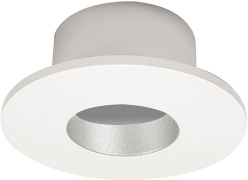 Nora NIOC-1RNGHW Iolite Modern Haze / White 1" Can-less Round Downlight Ceiling Can Light Trim