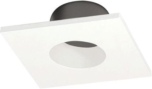 Nora NIOC-1SNGWW Iolite Modern White 1" Can-less Square Downlight Recessed Lighting Trim