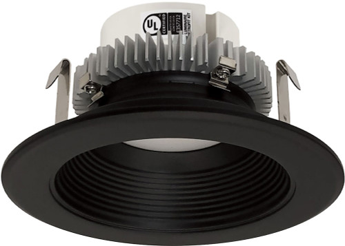 Nora NLCBC2-452TWBB/10 Cobalt Contemporary Black LED 4" Click Round Retrofit Baffle Recessed Lighting Insert