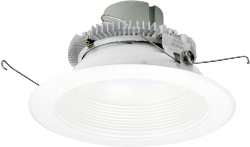 Nora NLCBC2-652MPW Cobalt Matte Powder White LED 6" Click LED Retrofit Round Open Baffle