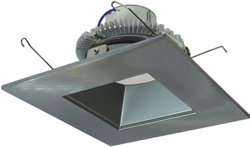 Nora NLCBC2-656NN Cobalt Natural Metal LED 6" Click LED Retrofit Square Reflector w/ Square Aperture