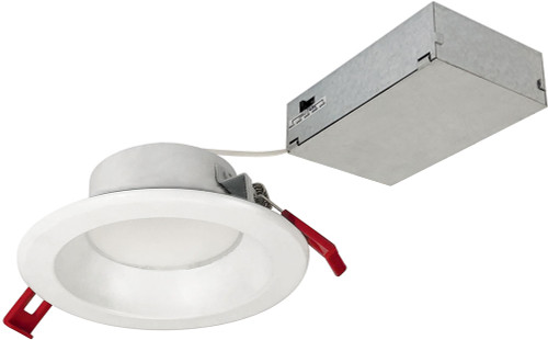 Nora NLTH-41TW-MPW Contemporary Matte Powder White LED Recessed Lighting 4" Theia LED Recessed Lighting Downlight with Selectable CCT