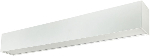Nora NLUD-2334W L-Line Indirect / Direct Modern White LED 2ft Linear Drop Ceiling Light Fixture / Bath Lighting