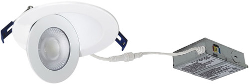 Nora NMC-4RTWMPW M-Curve Modern Matte Powder White LED 4" Can-less Recessed Lighting Insert