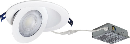 Nora NMC-6RTWMPW M-Curve Contemporary Matte Powder White LED 6" Can-less Recessed Light Insert
