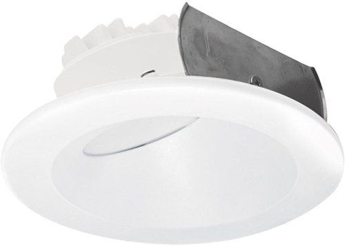 Nora NOXAC-4RWTWWW Onyx Modern White LED 4" AC Round Wall Wash Recessed Light Insert