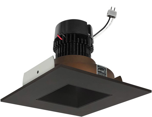 Nora NPRLV-4SNDSQBZ 4 Inch Pearl Modern Bronze LED Square Retrofit Reflector with Square Aperture Recessed Light Insert