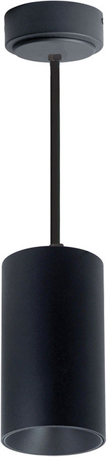 Nora NYLM-3ST-BBLE4 iLENE Contemporary Black LED Mini Cylinder Ceiling Pendant Light