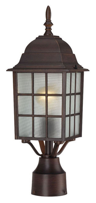 Nuvo 604908 Adams Rustic Bronze Finish 18 Inch Tall Lamp Post Light