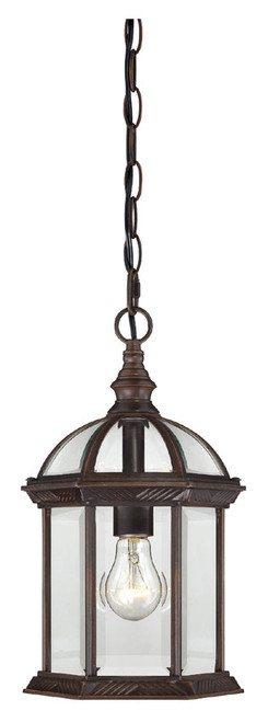 Nuvo 604978 Boxwood Outdoor Rustic Bronze 8 Inch Diameter Drop Lighting Fixture