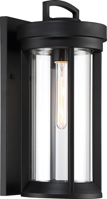 Nuvo 60-6501 Huron Contemporary Aged Bronze / Glass Exterior Wall Sconce