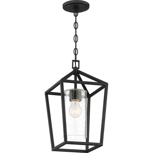 Nuvo 60/6594 Hopewell Contemporary Matte Black Outdoor Mini Hanging Lamp