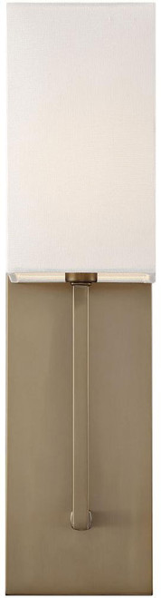 Nuvo 60/6692 Vesey Contemporary Burnished Brass / White Wall Light Sconce
