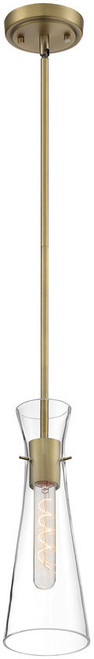 Nuvo 60-6858 Bahari Modern Vintage Brass Mini Pendant Light