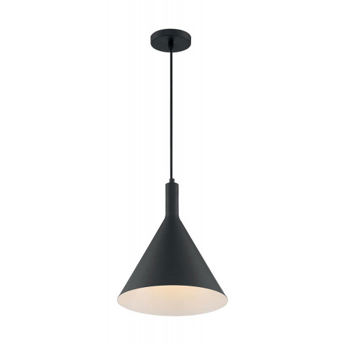 Nuvo 60/7128 Lightcap Matte Black 12" Drop Lighting