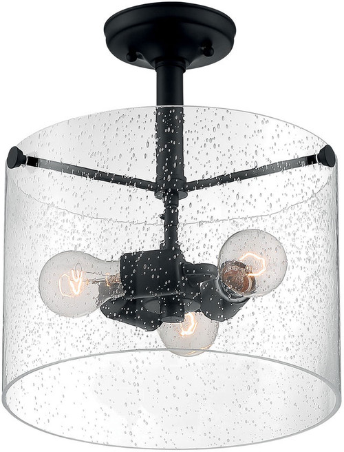 Nuvo 60-7288 Bransel Contemporary Matte Black Ceiling Light