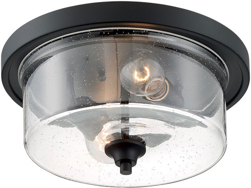 Nuvo 60-7290 Bransel Contemporary Matte Black 13" Ceiling Light Fixture