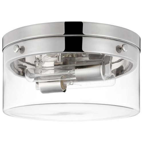 Nuvo 60/7637 Intersection Modern Polished Nickel 14" Flush Mount Lighting