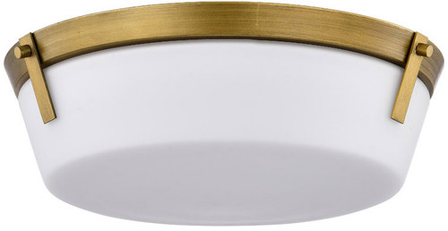 Nuvo 60/7750 Rowen Modern Natural Brass 14.5" Flush Mount Light Fixture