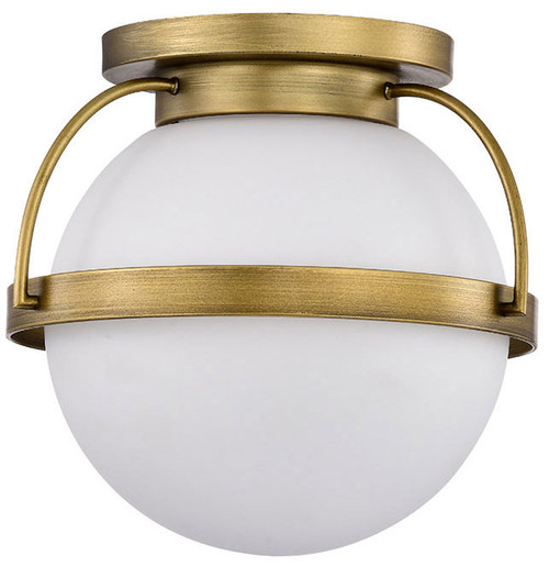 Nuvo 60/7780 Lakeshore Contemporary Natural Brass 10" Ceiling Light
