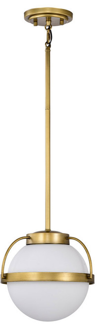 Nuvo 60/7783 Lakeshore Modern Natural Brass Mini Drop Ceiling Light Fixture