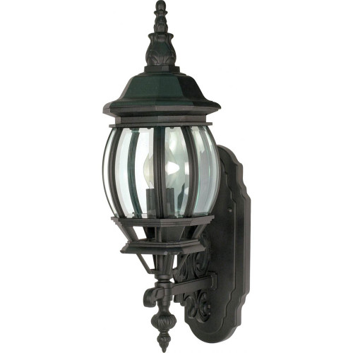 Nuvo 60/887 Central Park Textured Black Outdoor 6" Wall Lighting Fixture