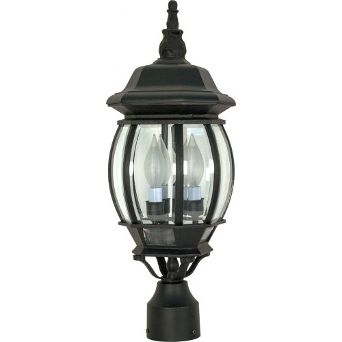 Nuvo 60/899 Central Park Textured Black Exterior Post Lamp