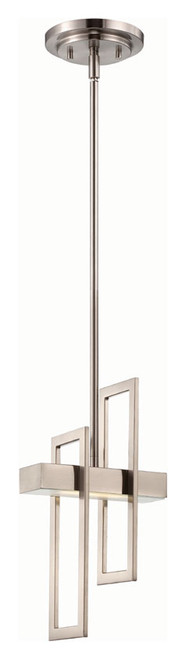 Nuvo 62-106 Frame Modern 7 Inch Wide Brushed Nickel Drop Ceiling Light Fixture