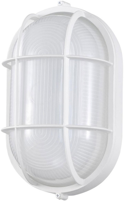 Nuvo 62/1390 Contemporary White LED Bulkhead Outdoor Wall Mounted Lamp