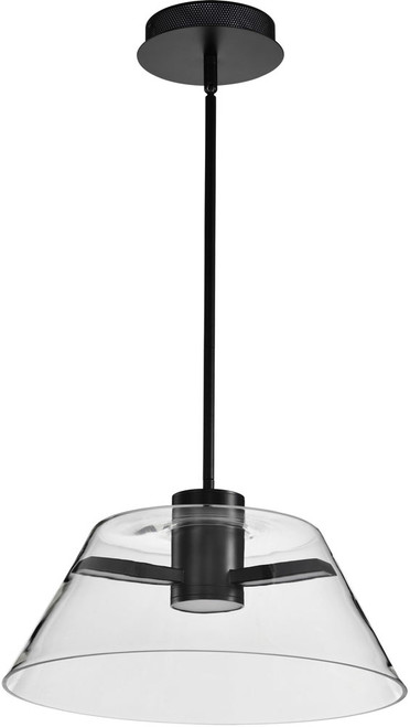 Nuvo 62/2062 Edmond Modern Matte Black LED 17" Lighting Pendant