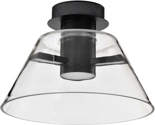 Nuvo 62/2063 Edmond Contemporary Matte Black LED 13.5" Ceiling Light