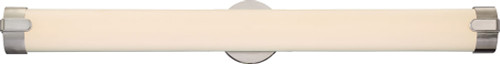 Nuvo 62-925 Loop Contemporary Brushed Nickel LED Bath Sconce