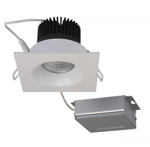 Nuvo S11633 Modern White 3.5" Square Downlight Direct Wire Recessed LED Light