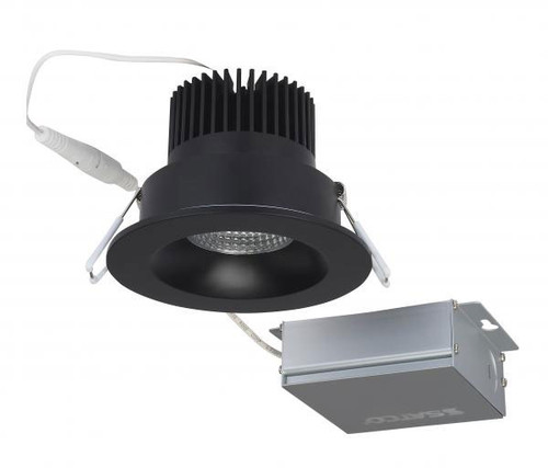 Nuvo S11631 Contemporary Black Recessed LED Lighting 3.5" Round Downlight Direct Wire Recessed Light
