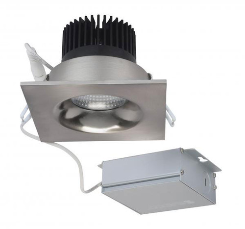Nuvo S11635 Modern Brushed Nickel LED Recessed Lighting 3.5" Square Downlight Down Lighting Fixture