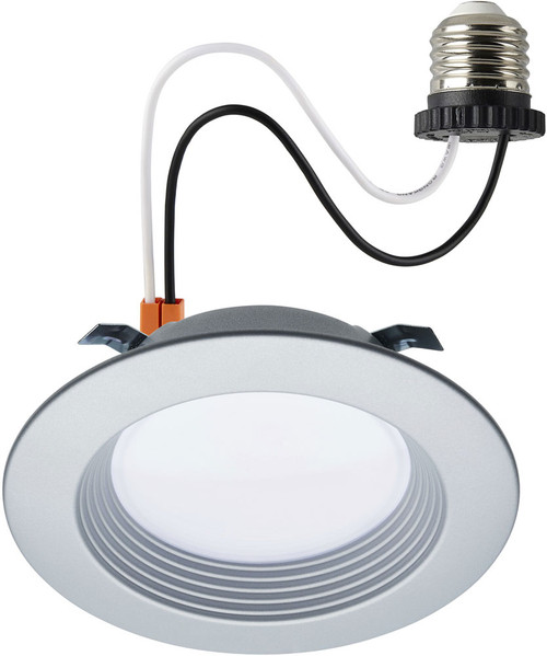 Nuvo S11833R1 Modern Brushed Nickel LED 4" Downlight Retrofit Recessed Lighting Insert