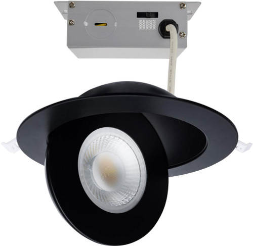 Nuvo S11862 Modern Black LED Direct Wire Remote Driver Round Recessed Lighting Insert