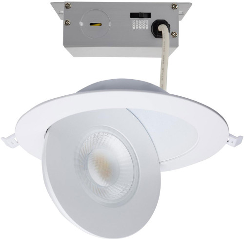 Nuvo S11860 Modern White LED Direct Wire Remote Driver Round Recessed Light Insert