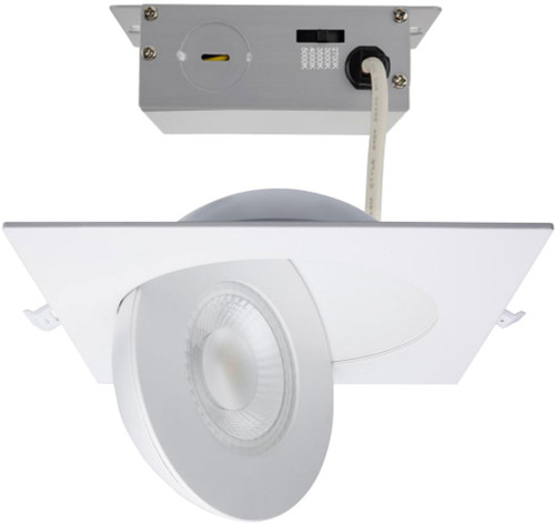 Nuvo S11861 Modern White LED Direct Wire Remote Driver Square Recessed Lighting Insert