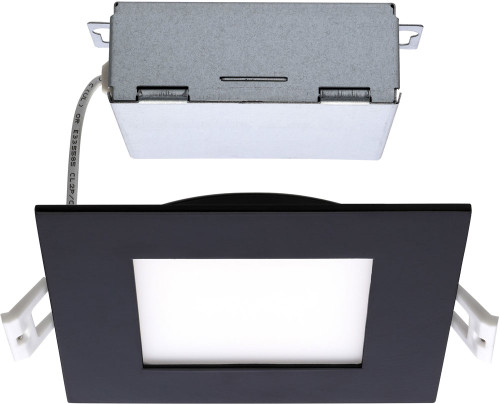 Nuvo S11876 Modern Black LED 4" Remote Driver Downlight Recessed Lighting Insert