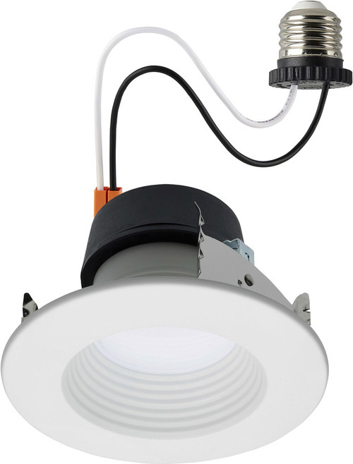 Nuvo S11882 Modern White LED 4" Deep Baffle Downlight Retrofit Down Lighting Insert