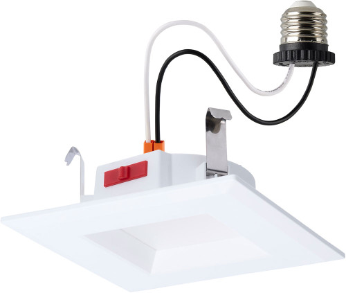 Nuvo S12601 Contemporary White LED Square Downlight Solid State Retrofit Recessed Lighting Insert