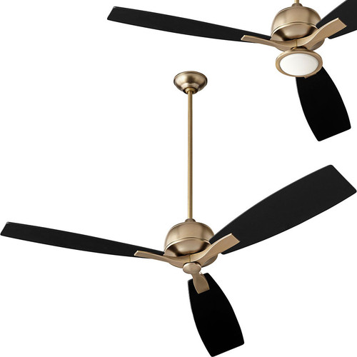 Oxygen 3-109-40 Juno Contemporary Aged Brass LED 60" Home Ceiling Fan