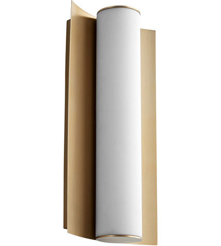 Oxygen 3-5020-40 Wave Contemporary Aged Brass LED Wall Lighting Fixture