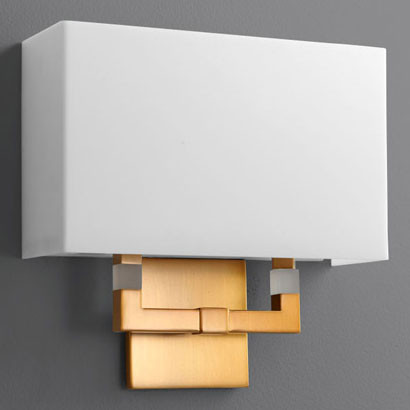 Oxygen 3-514-40 Chameleon Contemporary Aged Brass LED Wall Light Fixture